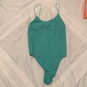 Forever 21 turquoise body suit Medium